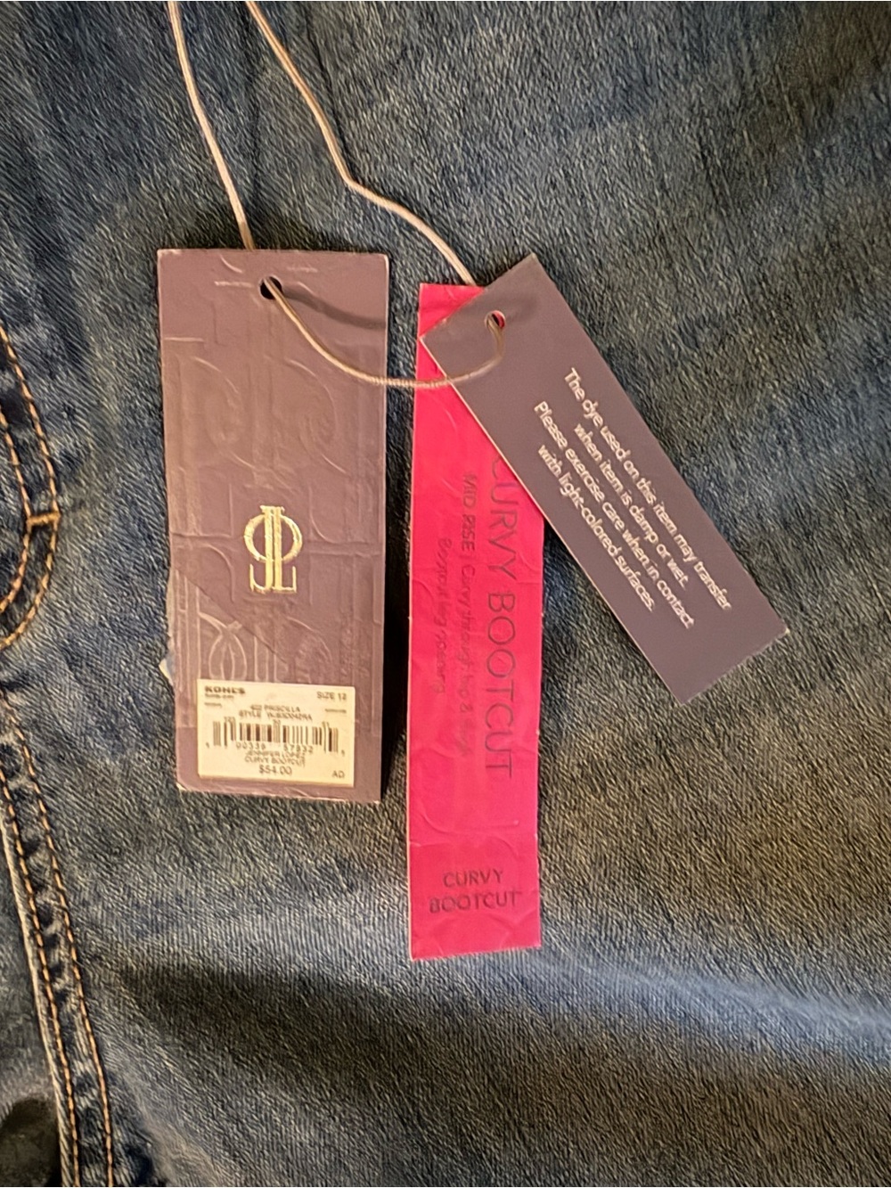 Jennifer Lopez Women's Bootcut Jeans - Medium Blue - Picture 2 of 6